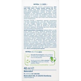 NIVEA SUN Ultra Light Daily Fluid MEDIUM Tinted SPF50+ 40ml