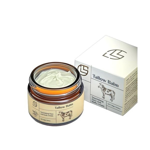 Crème De Suif, Suif De Bœuf Pour La Peau, Baume De Suif De Bœuf Et De Miel Crème De Soin Naturelle De Suif Pour La Peau Beurr