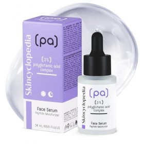 Skincyclopedia - Sérum Peptide pour le visage anti-âge avec 3% dacide polyglutamique, soin du visage très efficace, agit con