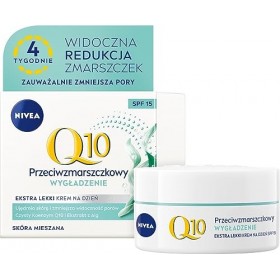NIVEA Q10 Lissage Crème de Jour Anti-Rides Ultra Légère SPF 15,50 ml