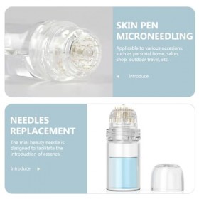 FOMIYES Micro-Aiguille Eau Soluble 20 Aiguilles Applicateur Pour Soins De La Peau Flacon Liquide Essence Visage Corps Pratiqu