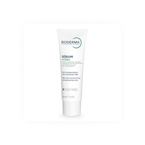 BIODERMA Sébium Hydra – Soin hydratant et nourrissant – Pour les peaux à tendance acnéique – Compense les effets secondaires ...
