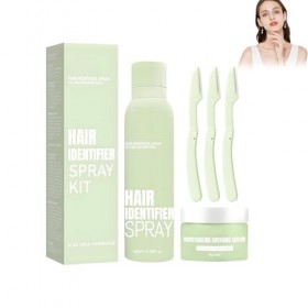 100ml Sprays dIdentification des Cheveux pour Rasage du Visage et 50g Crème, Hair Identifier Spray For Face Shaving, pour De
