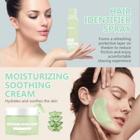 100ml Sprays dIdentification des Cheveux pour Rasage du Visage et 50g Crème, Hair Identifier Spray For Face Shaving, pour De