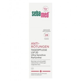 SEBAMED Soin de jour anti-rougeurs sans parfum SPF 20, réduit les rougeurs du visage, convient comme soin du visage à la rosa