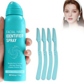 Mikabila 07 114g lhydratation et le soin de la peau 4 tondeuses à sourcils,Spray didentification des cheveux pour le corps 