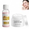 Crème Anti Acné, Acné Soin Localisé, Pommade au Zinc pour le Visage, Crème Anti-Acné pour le Visage, les Fesses, le dos et le