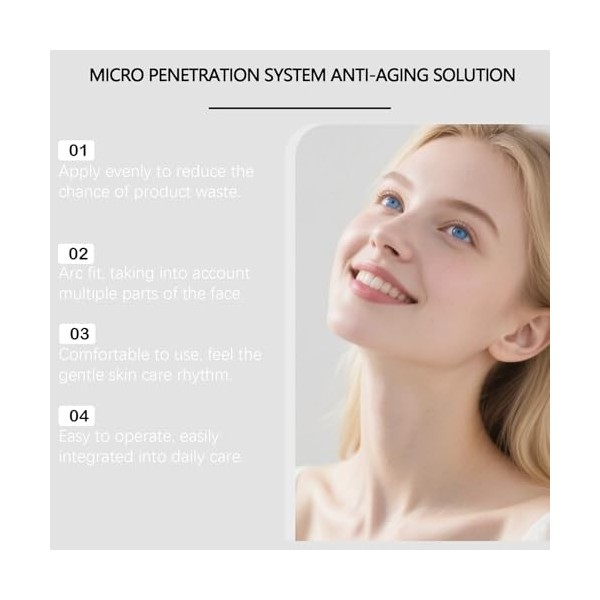 Micro Face Infusion,Microneedling Micro Microneedle Infusion System, Facial Serum, Hydratante, Apaise la Sécheresse, Lisse le