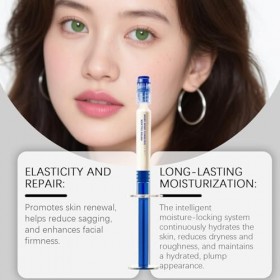 2PC Polypeptide Collagen Elastic Essence Cream, Deeply Hydrating, Micro-Molecular Collagen Anti-Wrinkle Lotion Sink, Facial S