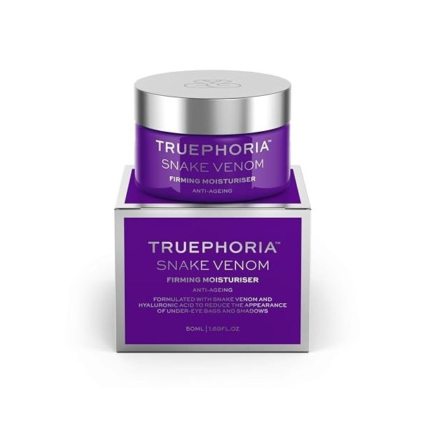Truephoria Crème hydratante au venin de serpent pour le visage anti-âge avec acide hyaluronique, 50 ml
