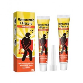 2PC Hémorroïdes Cream,Lotion De Traitement Contre Les Hémorroïdes, Skin Therapy Cream, Réduit les Gonflements, Soulage la Dou