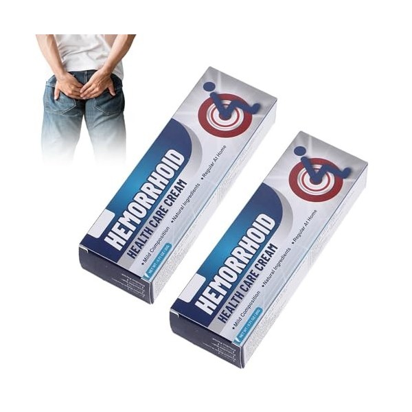 2 Pièces Ointment tube, Pommade pour Hémorroïdes, Skin Therapy Cream, Hemorrhoids Pain Relief Healing Treatment, Promotes Hea