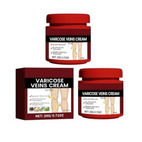 2PC Cream contre les Varicosités, Varicose Vein Repair Crème, pour un Traitement Efficace des Varices Traitement Jambes Crème