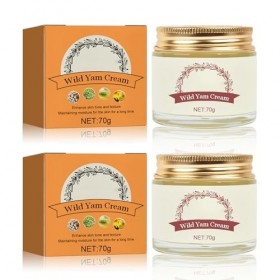 Wild Yam Cream, 70g de Crème digname, équilibre Hormonal & Protection de la Peau, Improve Skin Barrier, Crème Visage Anti-âg