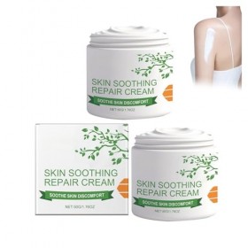 Lot de 2 crèmes pour le visage, hydratantes intenses, avec formule apaisante pour peaux sèches, texture légèrement pénétrante