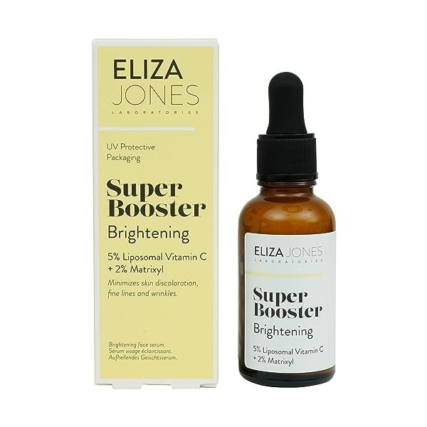 Eliza Jones Sérum Super Booster pour minimiser les rides de la peau, les décolorations, les ridules et améliorer le teint irr