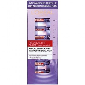 LOréal Paris Ampolle Rimpolpanti Revitalift Filler, Azione Antirughe, Trattamento Intensivo 7 Giorni, 7 X 1Ml