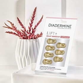 Diadermine Lift+ Capsules Anti-Rides, Visage et Cou Eclat Immediat, 7 x 4ml Lot de 3 Crème Jour et Nuit