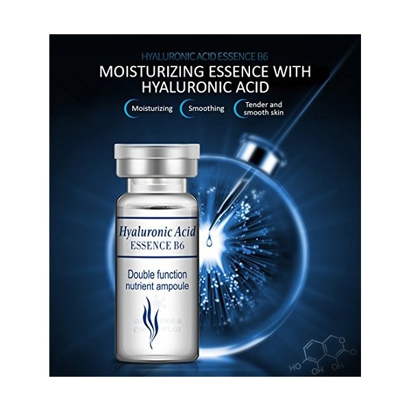 BioAqua Essence dacide hyaluronique B6 Glycérol Tender Smooth Skin Sérum nourrissant hydratant 5 ml