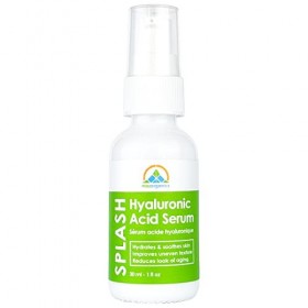 Sérum à lacide hyaluronique + Vitamine C + Vitamine E, Hydratant biologique pour la peau, Propriétés anti-âge et anti-rides 
