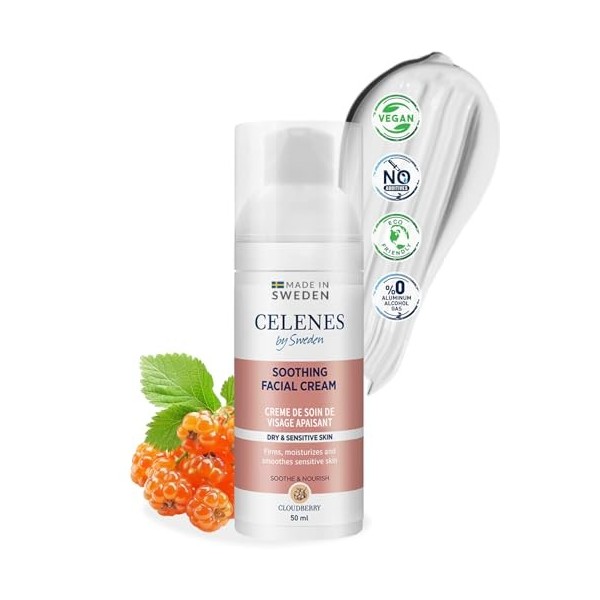 Celenes Creme Hydratante Visage à lArgousier avec Vitamine C+ 50mL - Creme Visage Femme & Creme Visage Homme Naturelle, Crèm ...