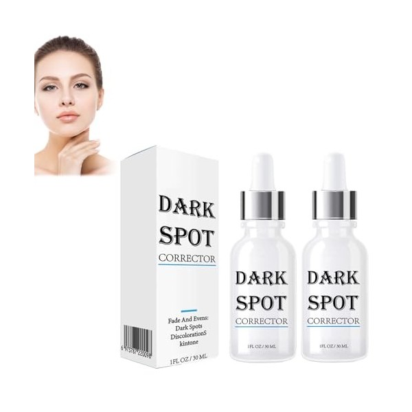 Avocado 2PC Dark Crème Blanchissante,Creme Visage Anti Taches,Anti taches Creme Crème anti-taches de rousseur,Traitement de l