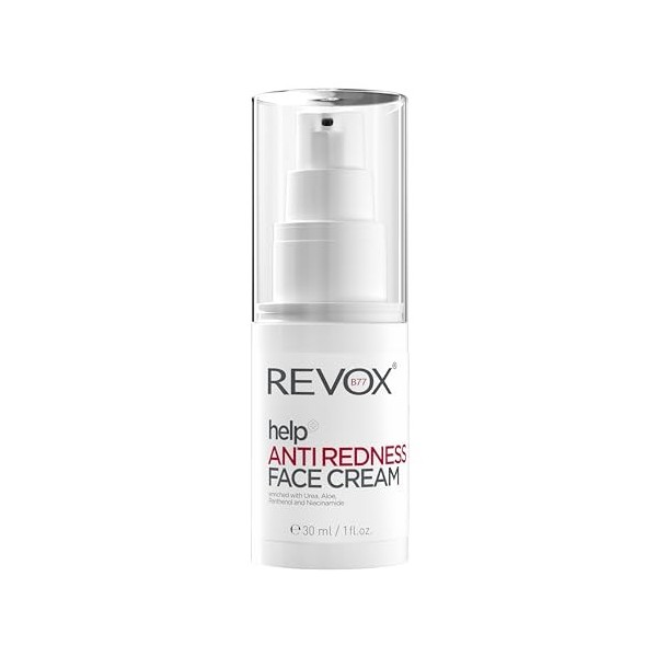 REVOX B77 - Crème Visage Anti-Rougeurs, 30 ml, Fluide Apaisant Peaux Sensibles, Hydrate, Réduit la Sécheresse, Soulage l’Inco...