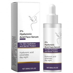 Acid Face Serum Hyaluronique 2% serum visage, sérum visage éclaircissant, soin pour la peau terne Réduit Pores Dilatés Visage
