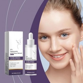 Acid Face Serum Hyaluronique 2% serum visage, sérum visage éclaircissant, soin pour la peau terne Réduit Pores Dilatés Visage