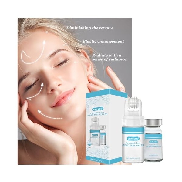 KUIRUNRX® Système de Micro Infusion pour le Visage, Sérum à lacide hyaluronique Kit, 2 * 10ml Infusion Facial System, Kit de
