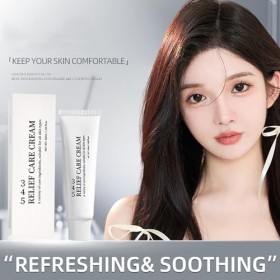 345 Relief Cream, soin réparateur pour le visage, crème hydratante, renforce la barrière cutanée, convient aux peaux acnéique