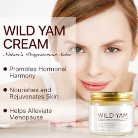 Crème Digname Sauvage 60g, Crème Hydratante Visage, Visage Anti-âge, Womens Wild Yam Cream Hydratante, Skin Moisturizer, Po