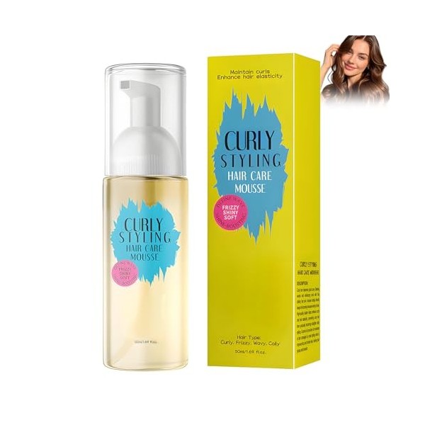 Crème pour Boucles, Oil for Hair, Curl Boost Defining, Boucles Naturelles et Cheveux Permanentés, Hair Spray, pour Plus de Vo