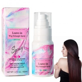 Spray Lissant Pour Perruques, Répare La Sécheresse, Contrôle Instantané Des Frisottis, Empêche Les Nœuds, Réduit L’Électricit