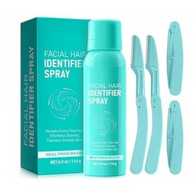 Eazerom 54 Spray didentification des Cheveux pour la Dermaplaning,Hair Identifier For Face Shaving,114ml Spray didentificat