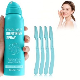 Eazerom 54 Spray didentification des Cheveux pour la Dermaplaning,Hair Identifier For Face Shaving,114ml Spray didentificat