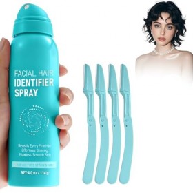Mikabila 08 114g lhydratation et le soin de la peau 4 tondeuses à sourcils,Spray didentification des cheveux pour le rasage