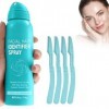 Eazerom 56 114ml Spray didentification des Cheveux pour le rasage du Visage,didentification des Cheveux pour la Dermaplanin