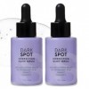 Lot de 2 flacons de sérum correcteur de taches pigmentaires pour le visage, sérum doux à points foncés, pour réduire les tach