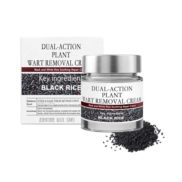 HASAIKA® Crème hydratante au riz noir, Crème régénérante double action, Convient à tous les types de peau, Améliore la barriè