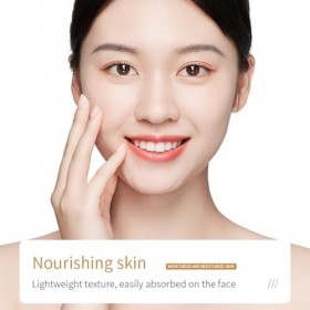 2PC Crème Blanchissante Riz, Crème Visage Au Riz, Moisturizing Firming Cream, Hydratation, Raffermissant & Éclaircissant, Las