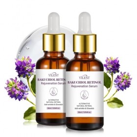 Retinol Sérum, Sérum Anti-Âge Rétinol & Bakuchiol | Combiné à lAcide Hyaluronique | Vegan, Réduit Rides & Éclat du Teint | F