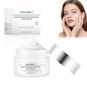 HASAIKA® Crème Antirides Raffermissante, Creme Hydratante Visage, réduit les rides et raffermit la peau, convient à tous les 