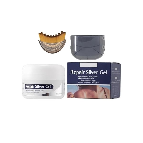 Gel Réparateur De La Peau, Crème Gel Visage Hyaluron Barrier Repair, 80g, Livré Avec Brosse Contour Du Visage, Sculpture Du M