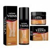 Set Crème Contre Les Varicosités+Intravenous Spray,Réparation Des Jambes DAraignée,Skin Therapy Cream,Traitement Des Varices