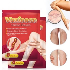 Set Crème Contre Les Varicosités+Varicose Vein Repair Autocollant,Réparation Des Jambes DAraignée,Skin Therapy Cream,Traitem