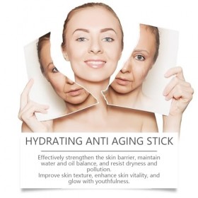 Sérum Crème Booster, Stick Hydratant pour le Visage, Facial Serum, Nourrit la peau en Profondeur, Éclaircit et Uniformise le 