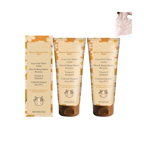 Baume Tallow - Soin intensif pour peaux sèches et sensibles - Formule protectrice avec effet hydratant - Baume reconstruction