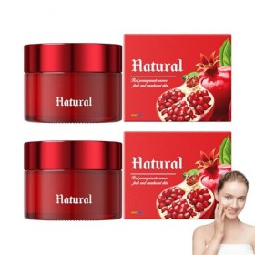 Crème à lextrait de grenade 2 x 30 g – Hydratante, hydratante, raffermissante et éclaircissante – Nourrit intensément la pea