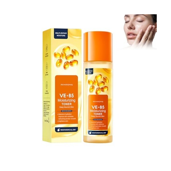 Facial B5 Toner apaisant 120 ml Hydratant Barrière de Lumière Vitamine E Glow Booster Liquide pour peaux sèches et déshydraté